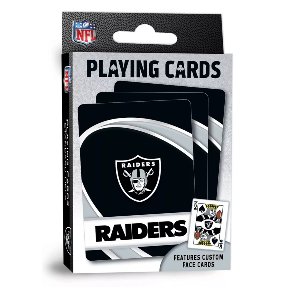 NFL Raiders Playing Cards - Black and Silver